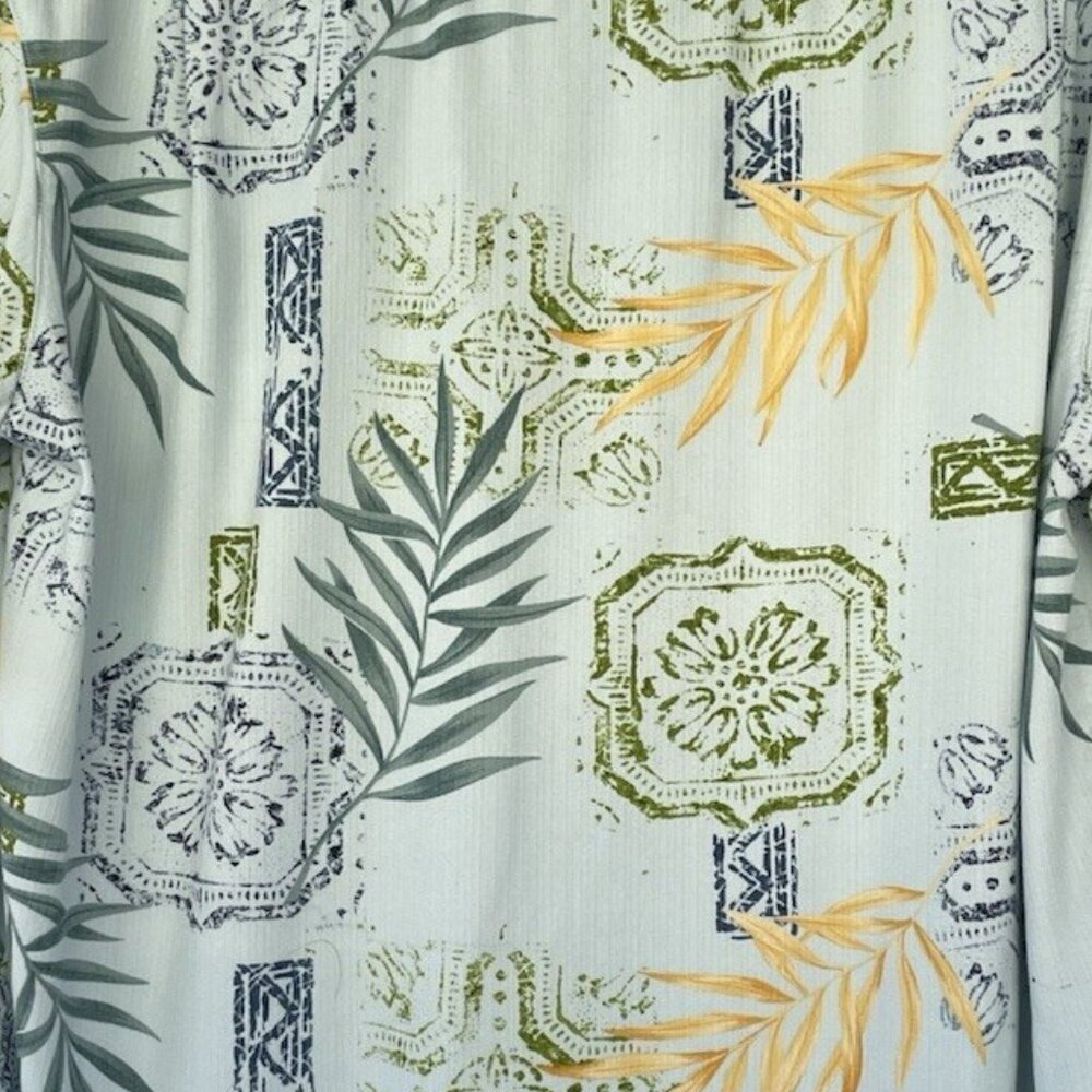 CARIBBEAN JOE Hawaiian Style Men's Shirt  Size XL 100% Rayon - Picture 11 of 13